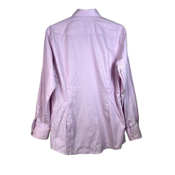 ETON Mens Pink Casual Preppy Button Down Slim Shirt Size 43 17 Cotton - Picture 2 of 12